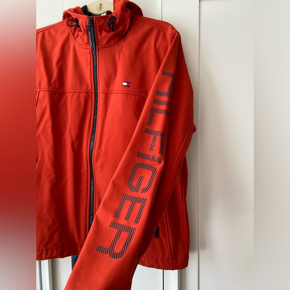 Tommy Hilfiger Men's Soft Shell Performance Hoody Logo Jacket Size M - Picture 5 of 11
